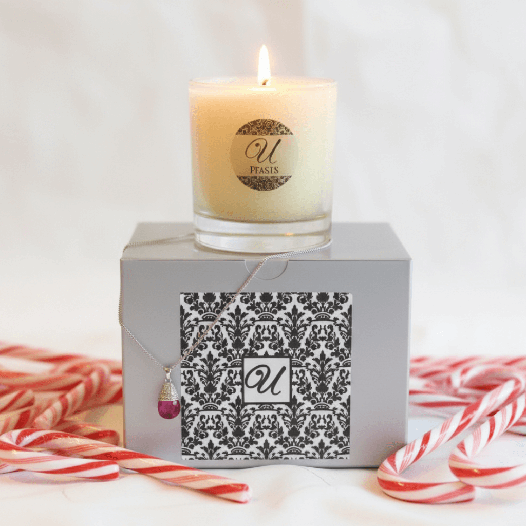 Candy Cane Jewelry Candle
